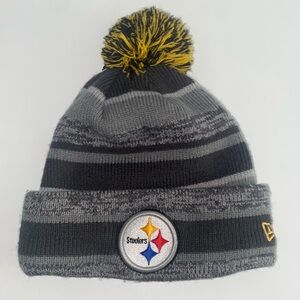 New Era NFL Steelers Beanie Puff Hat